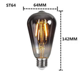 Dimmable Smoky Gray GSpiral Filament LED Edison Bulbs - Hans Lumiere