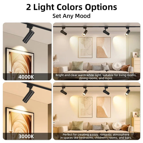 Dimming LED Track Light COB Spotlights - Hans Lumiere