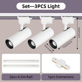 Dimming LED Track Light COB Spotlights - Hans Lumiere