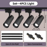 Dimming LED Track Light COB Spotlights - Hans Lumiere