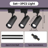 Dimming LED Track Light COB Spotlights - Hans Lumiere