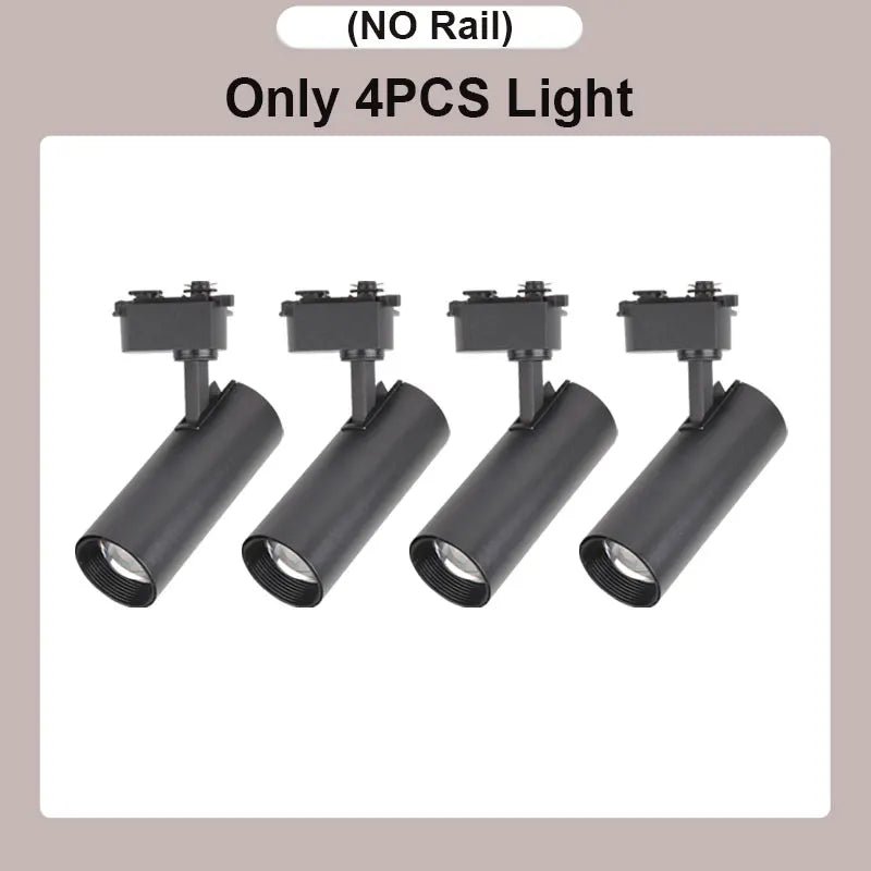 Dimming LED Track Light COB Spotlights - Hans Lumiere