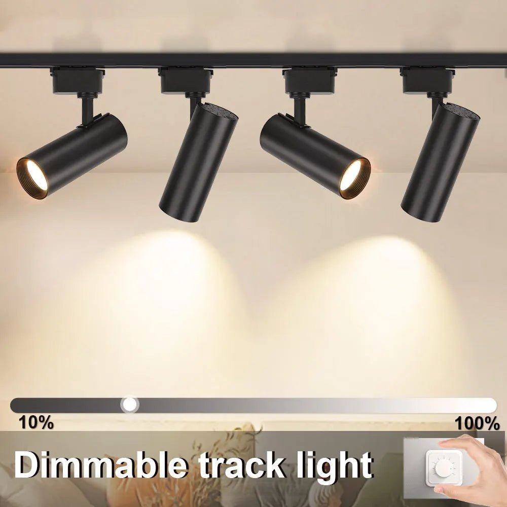 Dimming LED Track Light COB Spotlights - Hans Lumiere