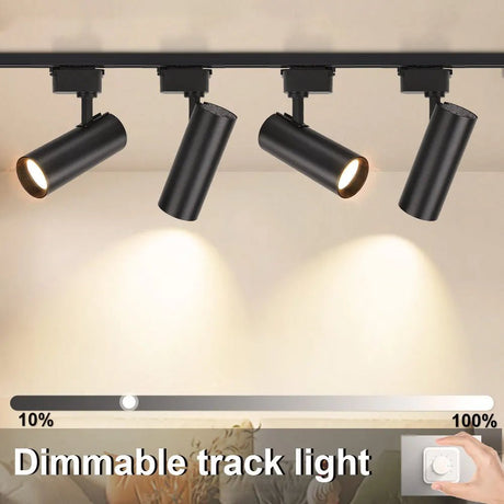 Dimming LED Track Light COB Spotlights - Hans Lumiere