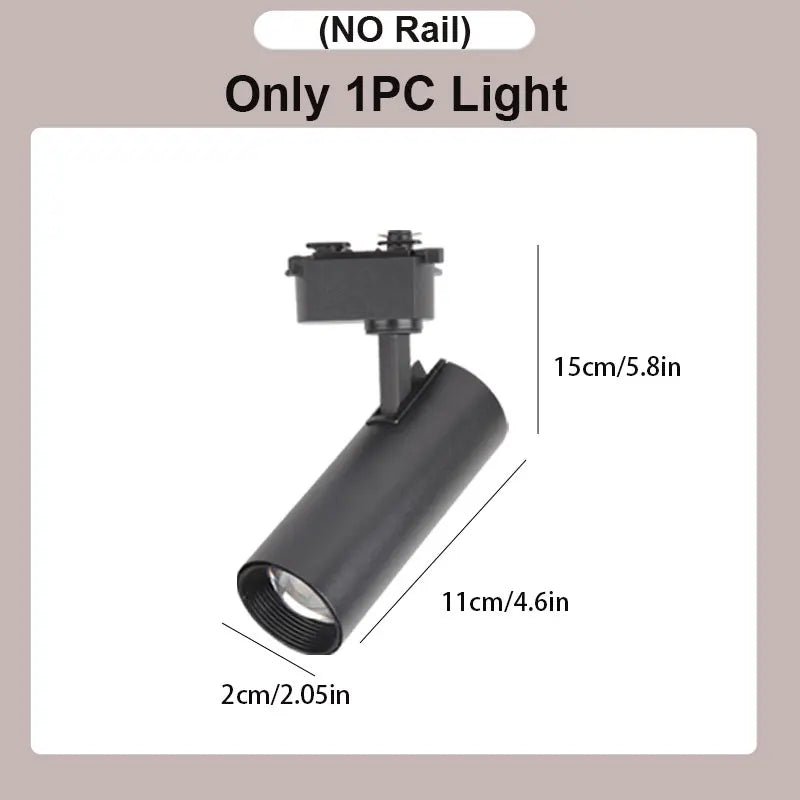 Dimming LED Track Light COB Spotlights - Hans Lumiere