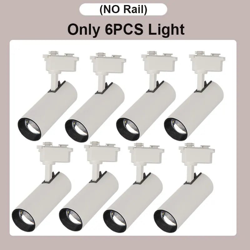 Dimming LED Track Light COB Spotlights - Hans Lumiere