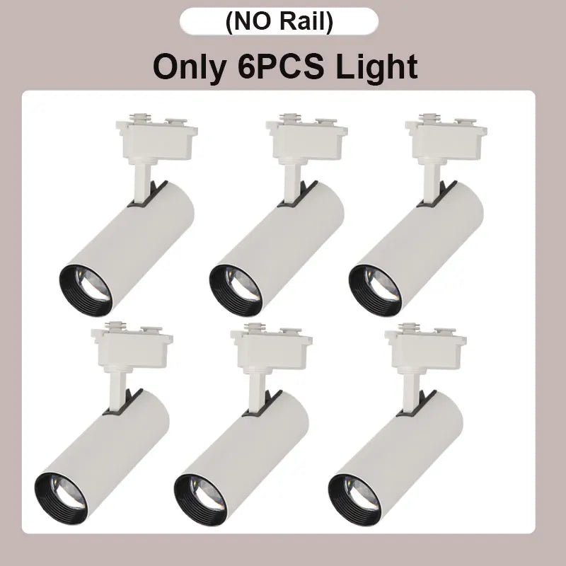 Dimming LED Track Light COB Spotlights - Hans Lumiere