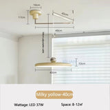 Dining Table LED Chandelier With Colorful Rocker Arm - Hans Lumiere