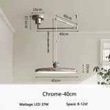 Dining Table LED Chandelier With Colorful Rocker Arm - Hans Lumiere