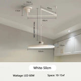 Dining Table LED Chandelier With Colorful Rocker Arm - Hans Lumiere
