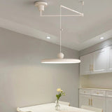 Dining Table LED Chandelier With Colorful Rocker Arm - Hans Lumiere