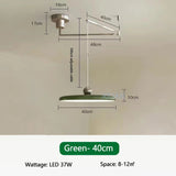 Dining Table LED Chandelier With Colorful Rocker Arm - Hans Lumiere