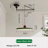 Dining Table LED Chandelier With Colorful Rocker Arm - Hans Lumiere