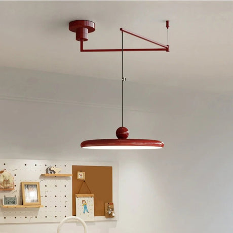 Dining Table LED Chandelier With Colorful Rocker Arm - Hans Lumiere