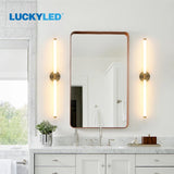 Double Lampshade 800mm Long LED Wall Light - Hans Lumiere