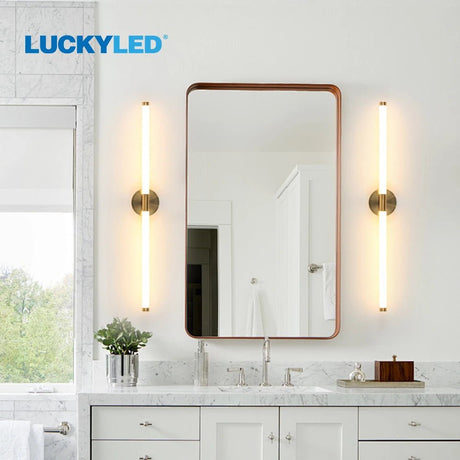 Double Lampshade 800mm Long LED Wall Light - Hans Lumiere