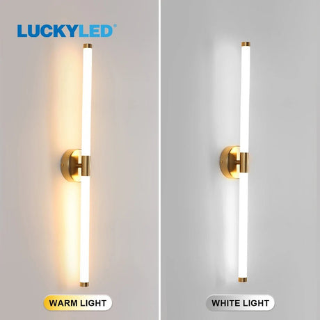 Double Lampshade 800mm Long LED Wall Light - Hans Lumiere