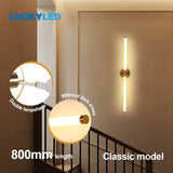 Double Lampshade 800mm Long LED Wall Light - Hans Lumiere