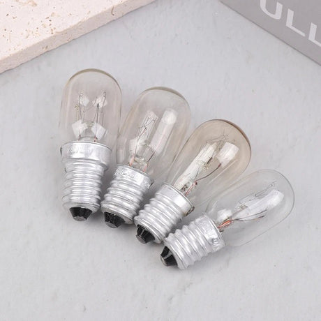 E14 Salt Lamp Bulbs 15W Incandescent, Warm Glow Replacement for Salt Lamps & Fridges, 5 Pack - Hans Lumiere
