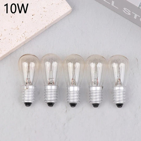 E14 Salt Lamp Bulbs 15W Incandescent, Warm Glow Replacement for Salt Lamps & Fridges, 5 Pack - Hans Lumiere