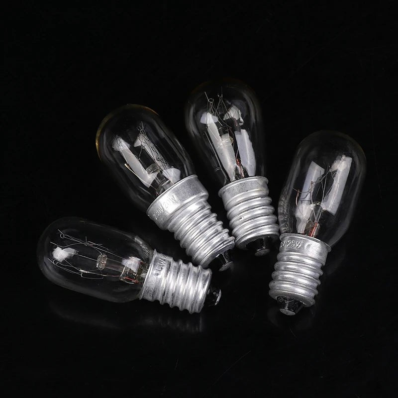 E14 Salt Lamp Bulbs 15W Incandescent, Warm Glow Replacement for Salt Lamps & Fridges, 5 Pack - Hans Lumiere