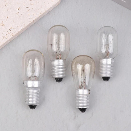 E14 Salt Lamp Bulbs 15W Incandescent, Warm Glow Replacement for Salt Lamps & Fridges, 5 Pack - Hans Lumiere