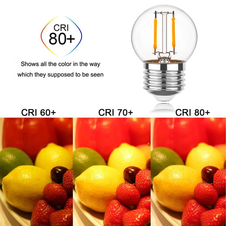 E27 1W LED Small Globe Dimmable Edison Bulb - Hans Lumiere