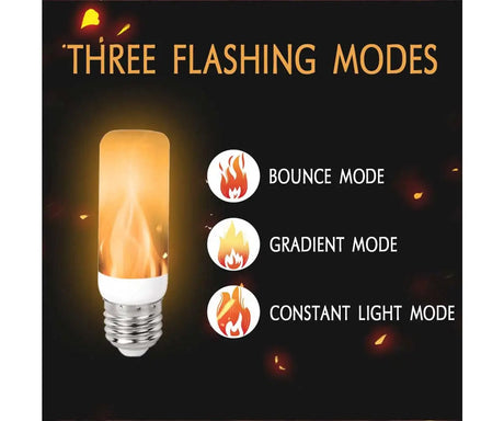 E27 LED Flickering Flame Effect Bulbs 5W, 3 Modes, 10 Pack - Hans Lumiere