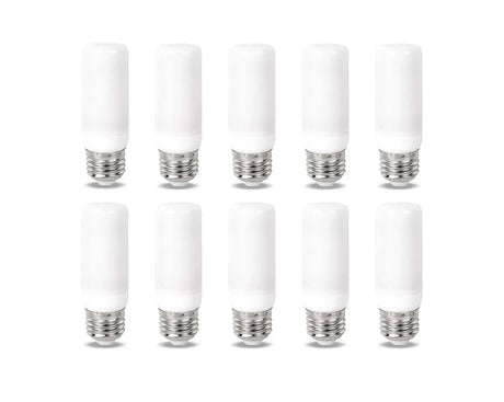 E27 LED Flickering Flame Effect Bulbs 5W, 3 Modes, 10 Pack - Hans Lumiere