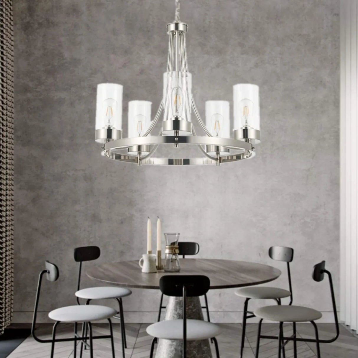 Elegant Glass Ceiling Pendant Lighting Fixture - Hans Lumiere