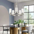 Elegant Glass Ceiling Pendant Lighting Fixture - Hans Lumiere