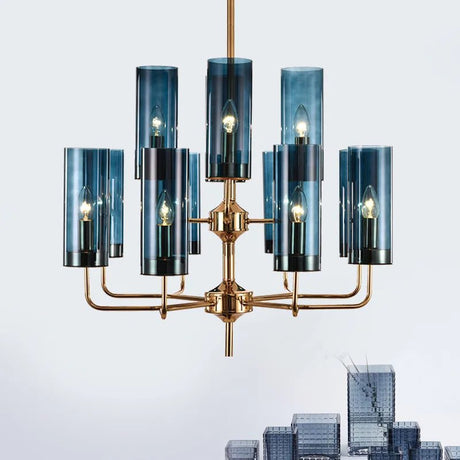 Elegant Nordic Glass LED Chandelier - Hans Lumiere