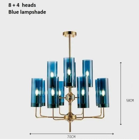 Elegant Nordic Glass LED Chandelier - Hans Lumiere