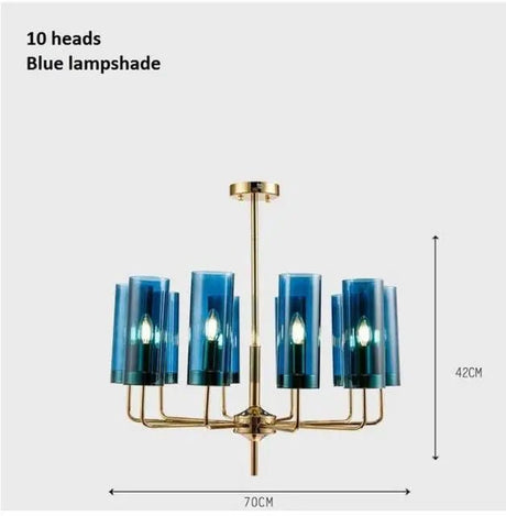 Elegant Nordic Glass LED Chandelier - Hans Lumiere