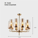 Elegant Nordic Glass LED Chandelier - Hans Lumiere