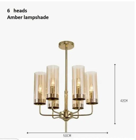 Elegant Nordic Glass LED Chandelier - Hans Lumiere