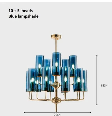 Elegant Nordic Glass LED Chandelier - Hans Lumiere