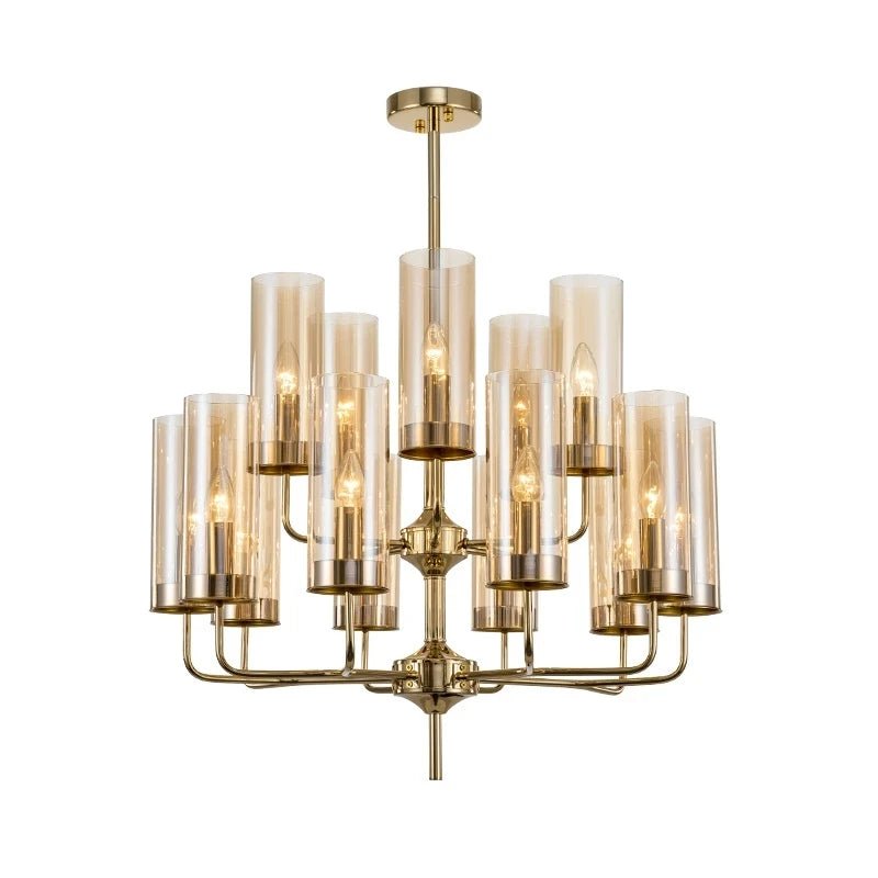 Elegant Nordic Glass LED Chandelier - Hans Lumiere