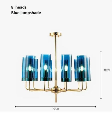 Elegant Nordic Glass LED Chandelier - Hans Lumiere