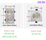 Epistar Chip COB Embedded LED Downlight - Dimmable Recessed Ceiling Spotlight - Hans Lumiere