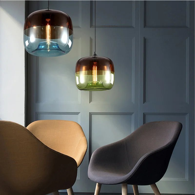 Europe Hanging Glass Pendant Light Fixtures - Hans Lumiere