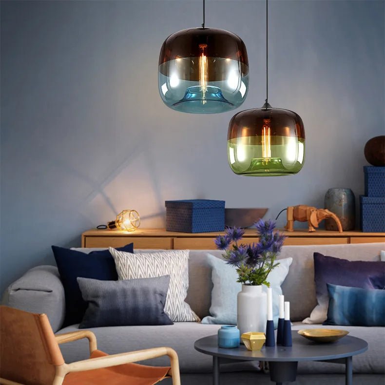 Europe Hanging Glass Pendant Light Fixtures - Hans Lumiere
