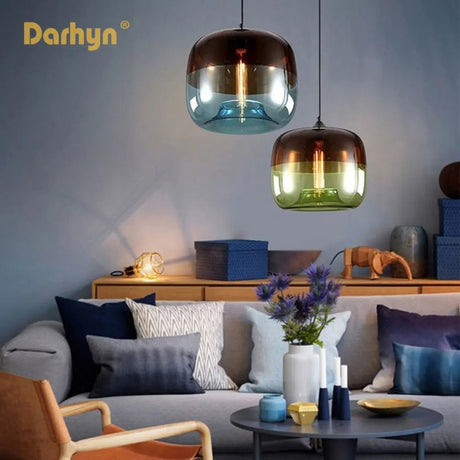 Europe Hanging Glass Pendant Light Fixtures - Hans Lumiere