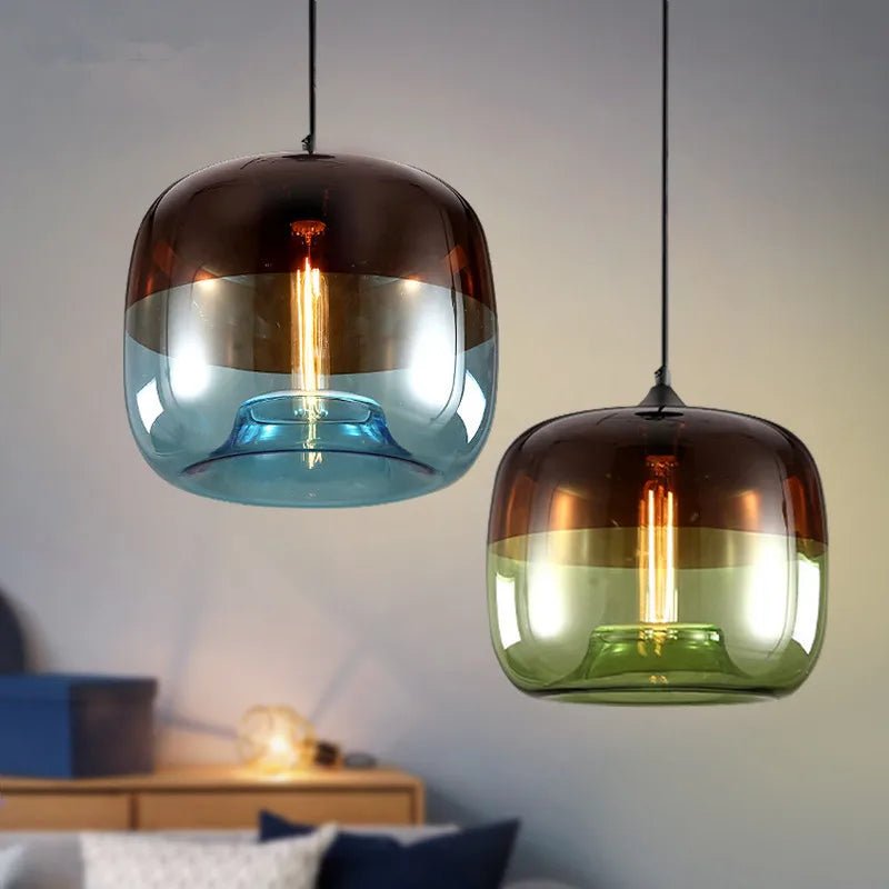 Europe Hanging Glass Pendant Light Fixtures - Hans Lumiere