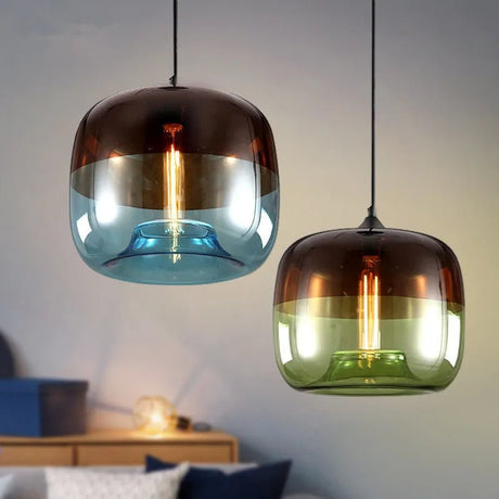Europe Hanging Glass Pendant Light Fixtures - Hans Lumiere