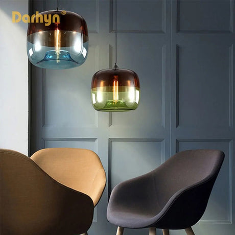 Europe Hanging Glass Pendant Light Fixtures - Hans Lumiere