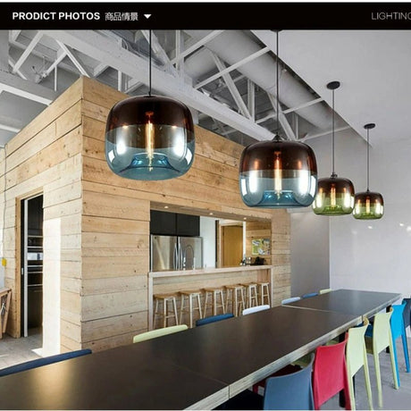 Europe Hanging Glass Pendant Light Fixtures - Hans Lumiere