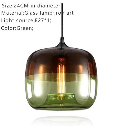 Europe Hanging Glass Pendant Light Fixtures - Hans Lumiere