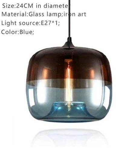 Europe Hanging Glass Pendant Light Fixtures - Hans Lumiere