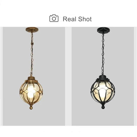 European Retro LED Outdoor Pendant Light - Hans Lumiere